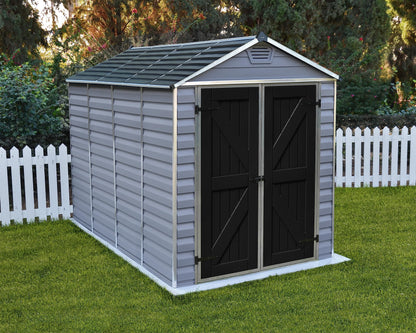 Palram SkyLight Storage Shed | 6' x 10' | Gray 6' x 10'