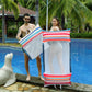 FindUWill Fabric Pool Hammock Floats, XL, 2Pack Inflatable Water Hammocks Floaties 4-in-1 (Saddle, Lounge Chair, Hammock, Drifter), Pool Float Lounger for Adults Lake&Lollypop