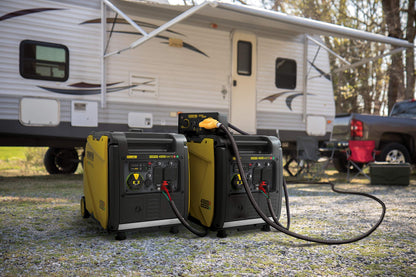 Champion Power Equipment 200988 4500-Watt Dual Fuel RV Ready Portable Inverter Generator, Electric Start 4500-Watt + Dual Fuel + EZ Electric Start