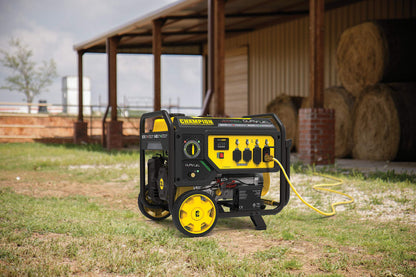 Champion Power Equipment 100891 9375/7500-Watt Dual Fuel Portable Generator, Electric Start 7500 Watt + Dual Fuel + Electric Start