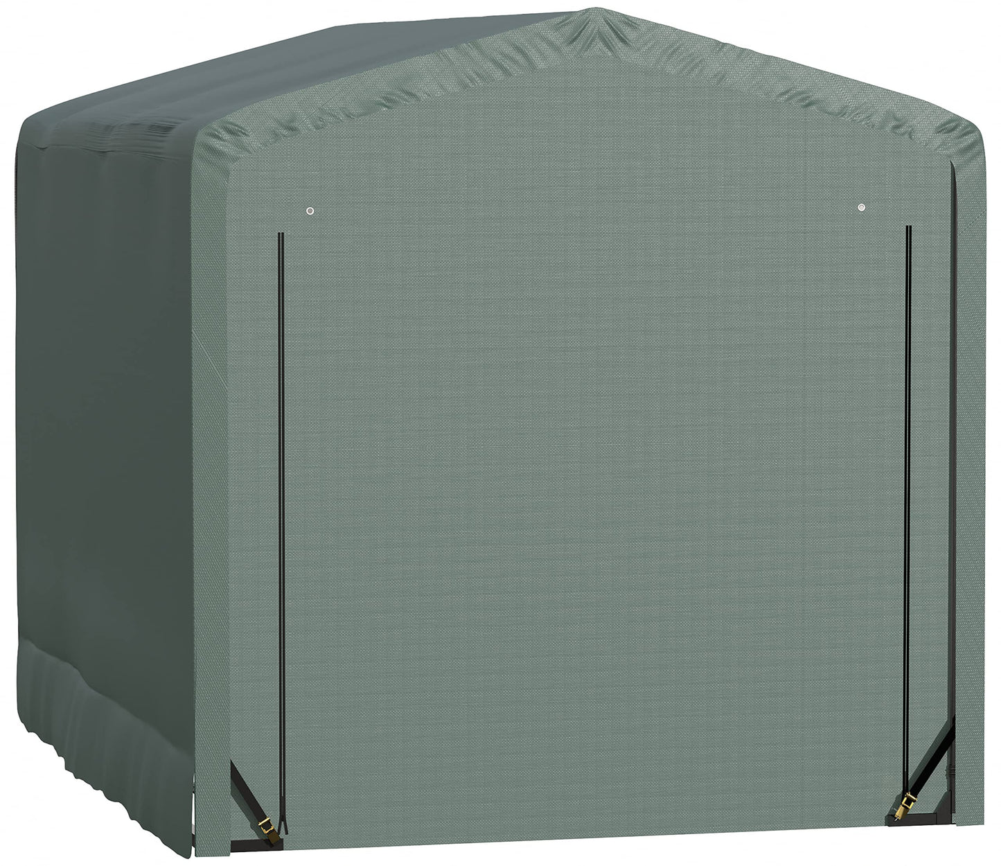 ShelterLogic ShelterTube Abri de garage et de stockage, 10' x 14' x 10', cadre en acier robuste, boîtier résistant au vent et à la neige, vert 10' x 14' x 10' 