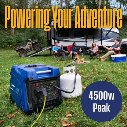 Westinghouse iGen4500DFcv 4500 Peak Watt Super Quiet Dual Fuel Portable Inverter Generator with CO Sensor