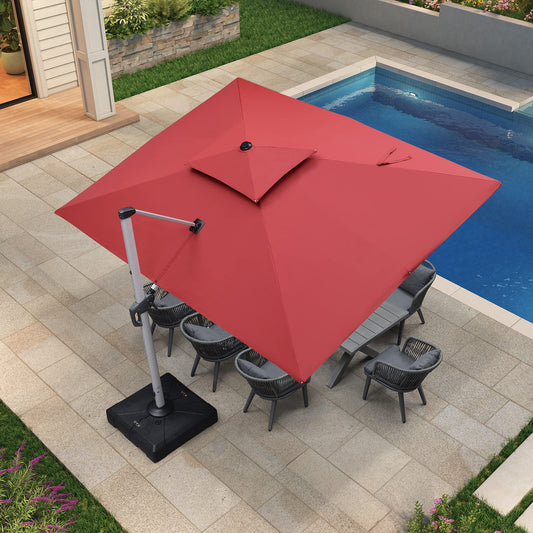 Patio Umbrella Outdoor Rectangle 9' X 12' Terra