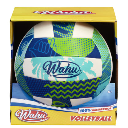 WAHU Volleyball Vert - Matériau en néoprène souple 100% imperméable pour jouer dans et hors de l'eau - Taille réglementaire 5,Green