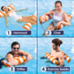 Aqua Original 4-in-1 Monterey Hammock Pool Float & Water Hammock – Multi-Purpose, Inflatable Pool Floats for Adults – Patented Thick, Non-Stick PVC Material Orange – Hammock