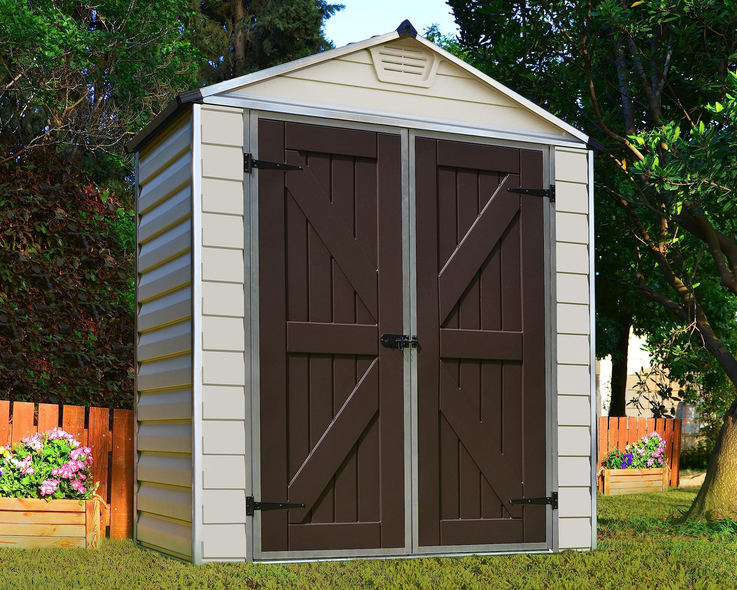 Palram - Canopia SkyLight 6' x 3' Storage Shed - Tan 6' x 3'