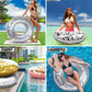 CoTa Global Inflatable Pool Float Tube Confetti 36 Inches Premium Swim Ring Heavy Duty Vinyl Flotation Pool Floats Toy for The Beach, Party, Vacation, UV Resistant - Pool Party Silver 36"