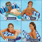 Aqua Original 4-in-1 Monterey Hammock Pool Float & Water Hammock – Multi-Purpose, Inflatable Pool Floats for Adults – Patented Thick, Non-Stick PVC Material Navy Xl Hammock
