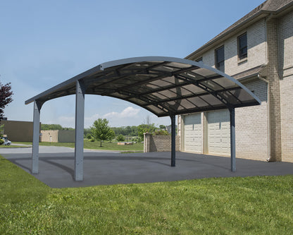 Palram - Canopia Arizona Breeze Double Carport - 19' x 16' x 9' - Gray/Bronze