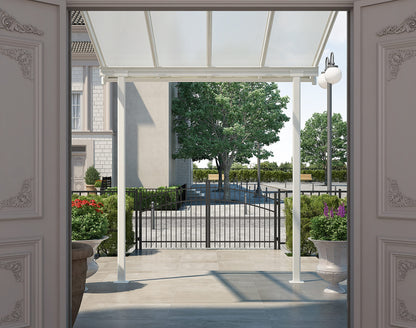 Palram - Housse de patio/porte Canopia Sierra 8' x 8' - Blanc 