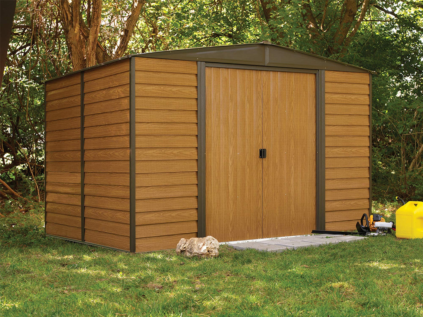 Arrow WR108 Woodridge EG, abri de rangement en acier de 10 x 8 pieds, 10' x 8' 