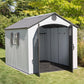 Lifetime 60202 8 x 10 Ft. Outdoor Storage Shed, Gray