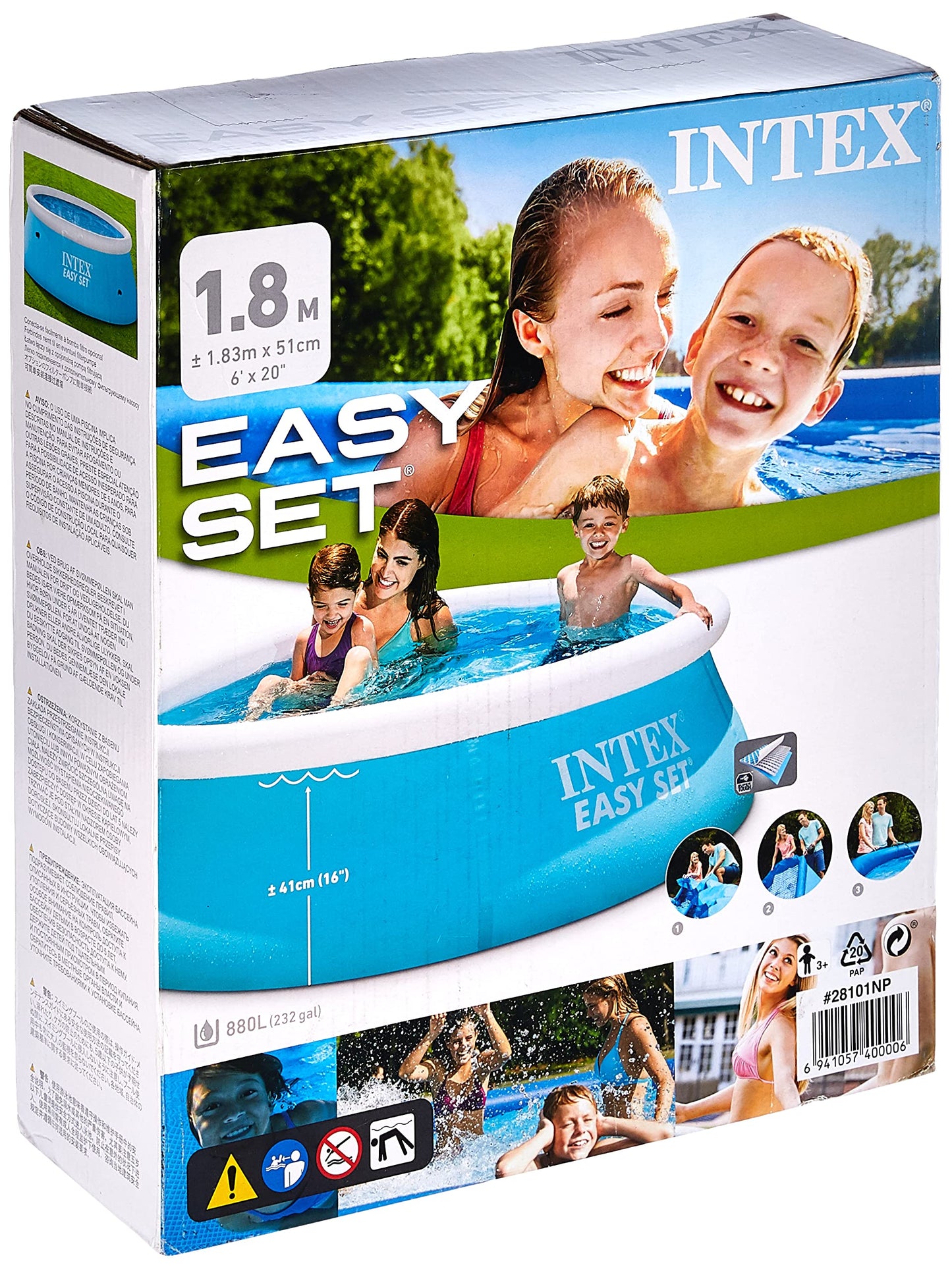 Intex Easy Set Pool, 6' x 20", Blue