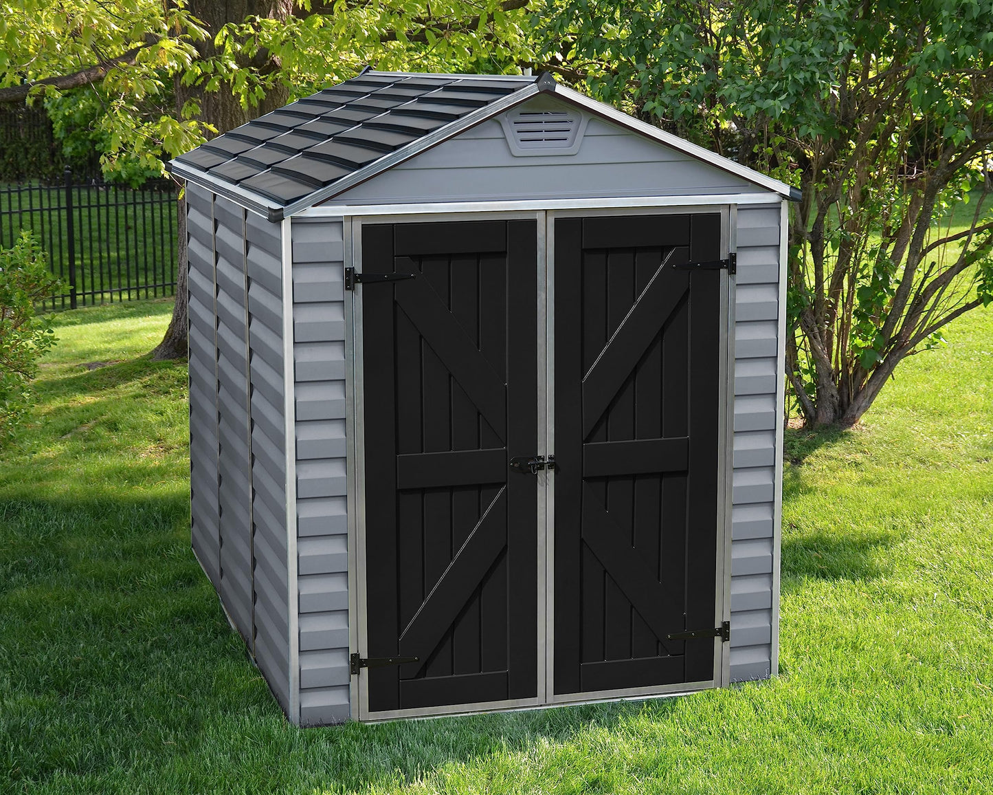 Palram - Canopia SkyLight 6' x 8' Storage Shed - Gray 6' x 8'