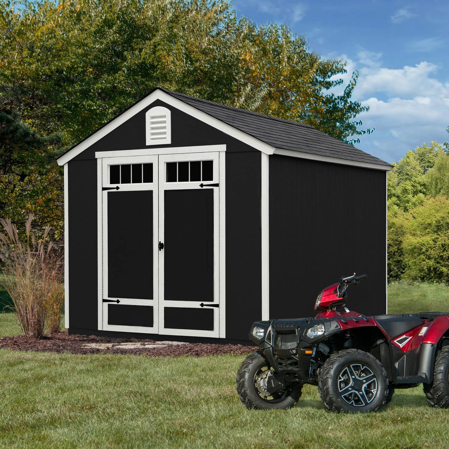 Handy Home Products Greenbriar 8x12 Do-it-Yourself Wooden Storage Shed