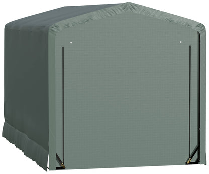 ShelterLogic ShelterTube Abri de garage et de stockage, 10' x 18' x 10', cadre en acier robuste, boîtier résistant au vent et à la neige, vert 10' x 18' x 10' 