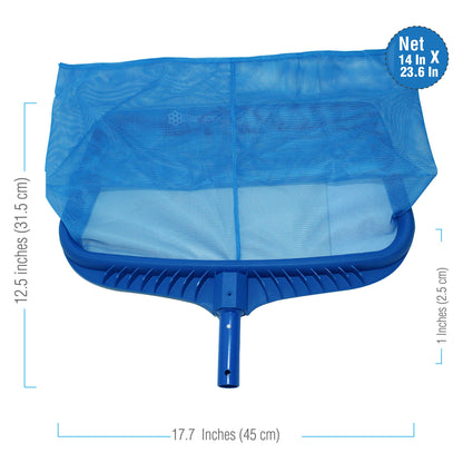 Filet d'écumoire de piscine Stargoods, outil de nettoyage de râteau à feuilles robuste, attrape-sac en filet à mailles fines