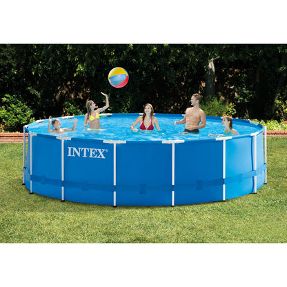 Intex 15'x48" Metal Frame Above Ground Pool Set