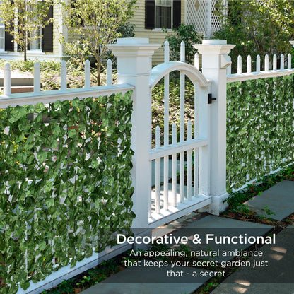 Outdoor Faux Ivy Privacy Screen Fence