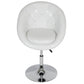 Adjustable Tufted Round Swivel Accent Chair