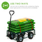 Steel Garden Utility Cart Wagon w/ 400lb Capacity, Removable Sides, Handle