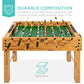 Foosball Game Table, Arcade Table Soccer w/ 2 Cup Holders, 2 Balls - 48in