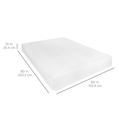 10in Dual Layered Mattress w/ Gel Memory Foam