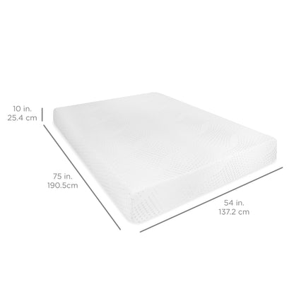 10in Dual Layered Mattress w/ Gel Memory Foam