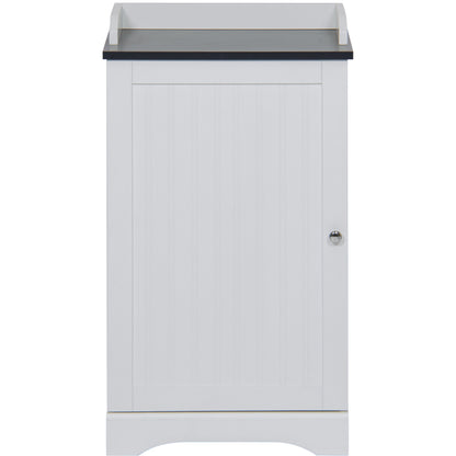 Bathroom Floor Storage Cabinet w/ Versatile Door