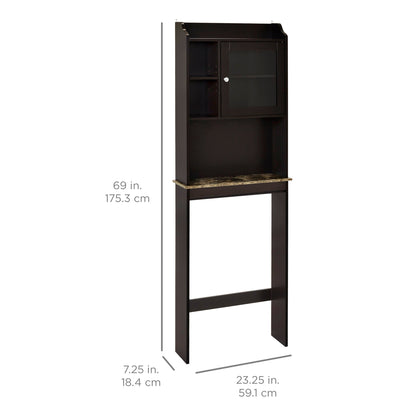 Over-the-Toilet Bathroom Storage Cabinet w/ 1 Door