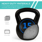 3-Piece Kettlebell Exercise Fitness Weight Set w/ Storage Rack