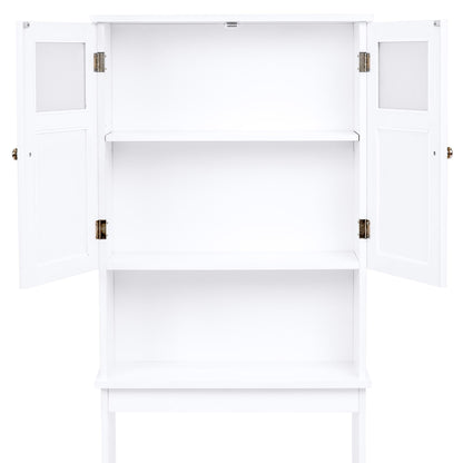 Double Door Over-the-Toilet Bathroom Storage Cabinet