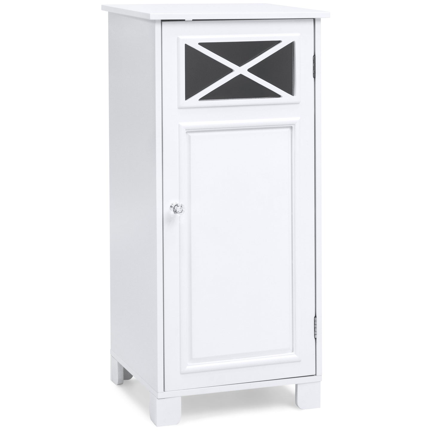 3-Tier Classic Wooden Floor Cabinet w/ Door