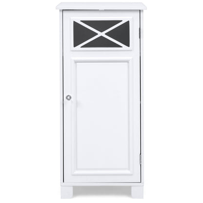 3-Tier Classic Wooden Floor Cabinet w/ Door