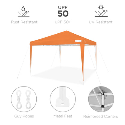 Outdoor Portable Pop Up Canopy Tent w/ Carrying Case, 10x10ft