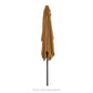 Rectangular Patio Umbrella w/ Easy Crank, UV-Resistant Fabric - 8x11ft