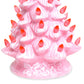 11in Pre-Lit Hand-Painted Ceramic Tabletop Christmas Tree w/ Lights