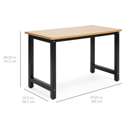 47.25x23.5in Home Office Computer Desk Workstation Table w/ Adjustable Legs