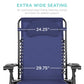 Oversized Reclining Zero Gravity Chair Lounger w/ Cup Holder, Pillow