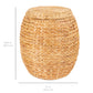 Vintage Hyacinth Storage Tote Basket, Organizer w/ Lid