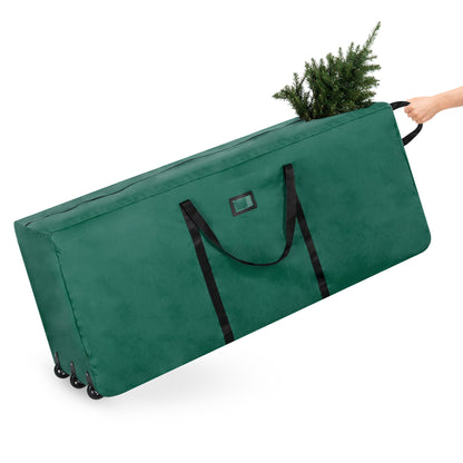 Rolling Duffle Storage Bag for 9ft Christmas Tree w/ Wheels, Handle