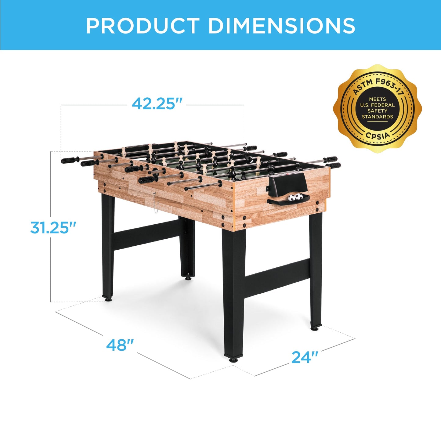 10-in-1 Combo Game Table Set w/ Pool, Foosball, Ping Pong, Chess - 2x4ft