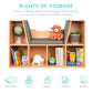 6-Cubbie Kids Bookcase Furniture Accent w/ Cushioned Reading Nook