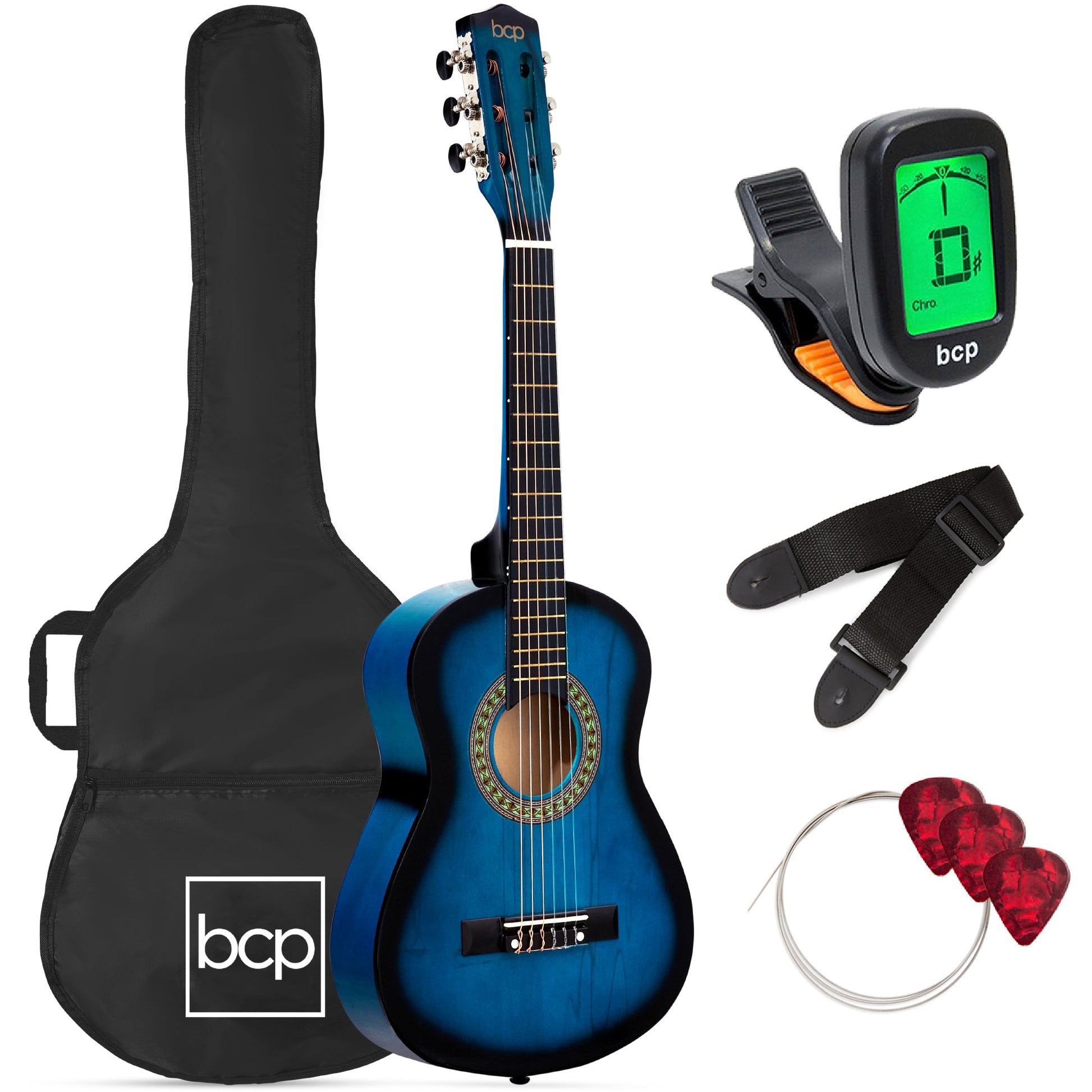 Kids Acoustic Guitar Beginner Starter Kit with Carrying Case - 30in