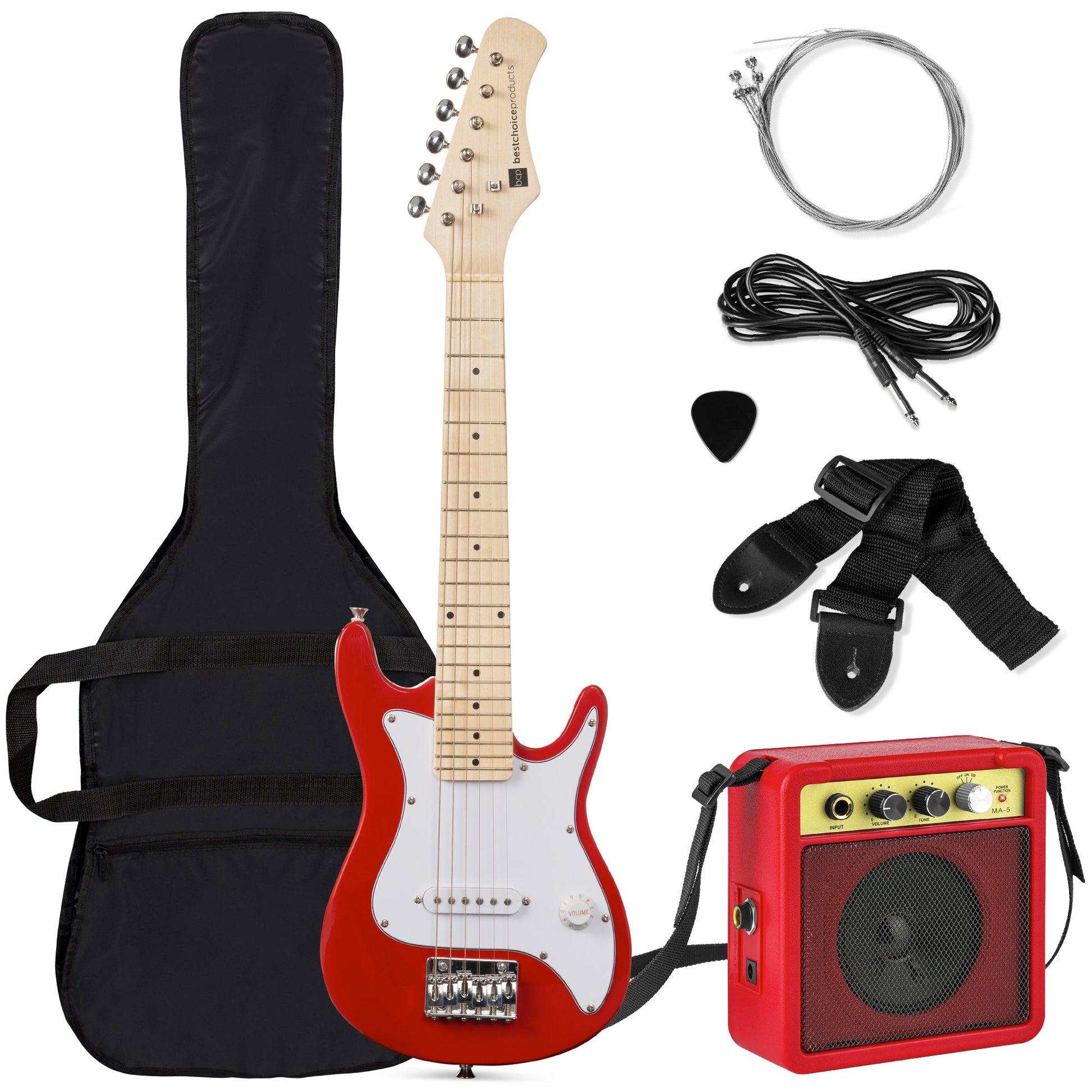 Kids Electric Guitar Beginner Starter Kit w/ 5W Amplifier - 30 in