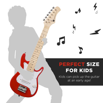 Kids Electric Guitar Beginner Starter Kit w/ 5W Amplifier - 30 in