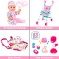 Kids 15-Piece 13.5in Newborn Baby Doll Role Play Playset w/ Accessories
