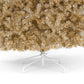 Champagne Gold Artificial Tinsel Christmas Tree w/ Foldable Stand