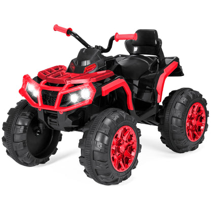 12V Kids Ride-On 4-Wheeler Quad ATV Car w/ 3.7mph Max, Bluetooth, Headlights