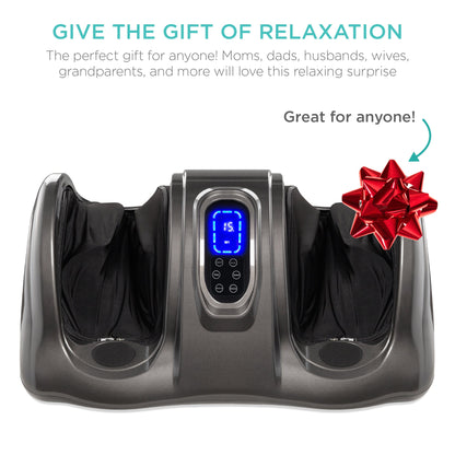 Therapeutic Foot Massager w/ High Intensity Rollers, Remote, 3 Modes